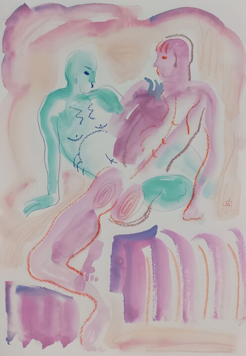 Love Affair (part 5) Рисунок, 16,5x11,8 in