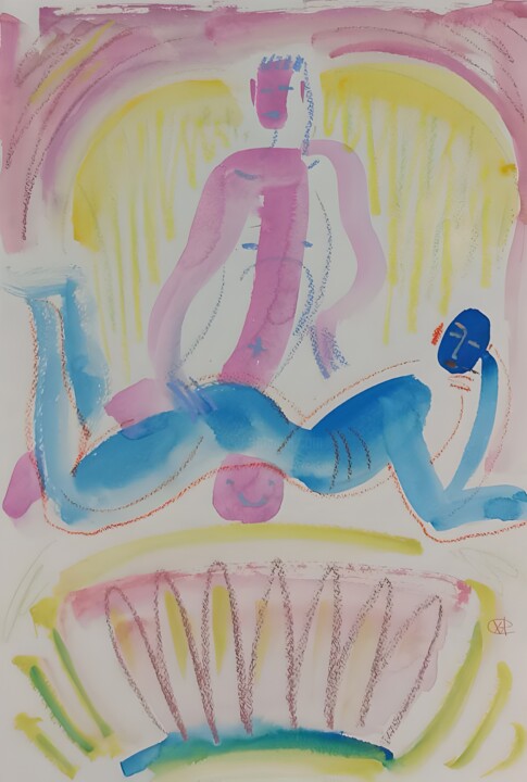 Love Affair (part 6) Tekening, 16,5x11,8 in