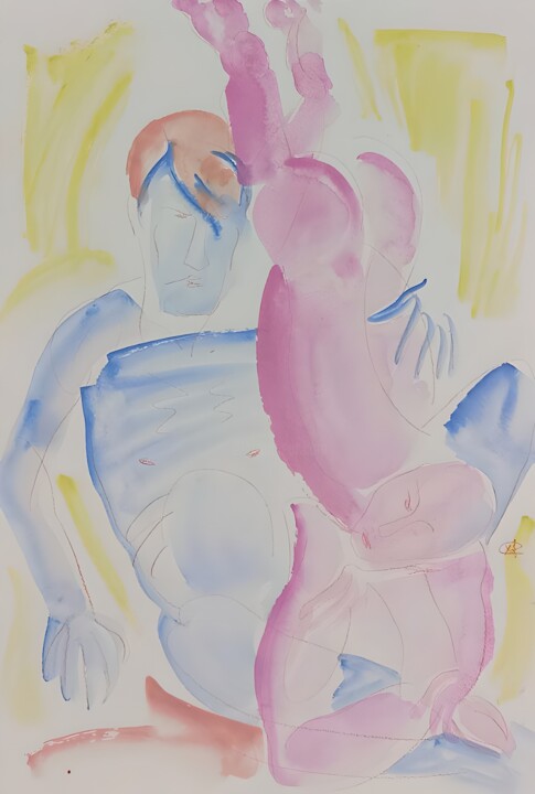 Love Affair (part 8) Tekening, 16,5x11,8 in