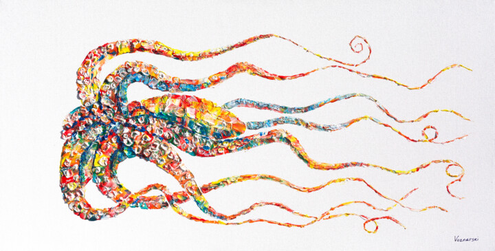 Octopus 绘画, 24x48 in