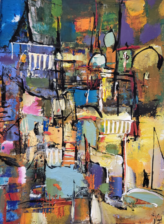 "Gouaches de Février…" başlıklı Tablo Muriel Cayet tarafından, Orijinal sanat, Guaş boya