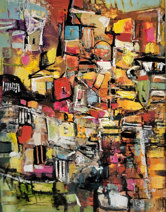 Peinture intitulée "Gouaches de Février…" par Muriel Cayet, Œuvre d'art originale, Gouache