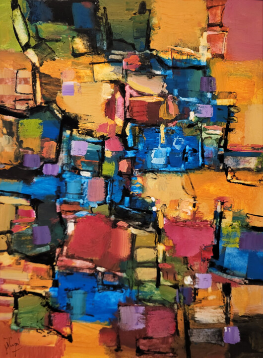 Peinture intitulée "Les gouaches de Fév…" par Muriel Cayet, Œuvre d'art originale, Gouache