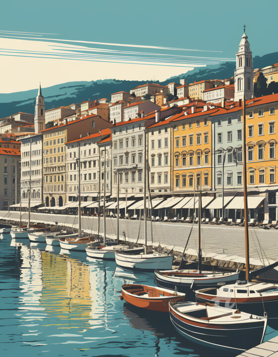 Italy: Retro Modern Illustration #26 Digitale Kunst