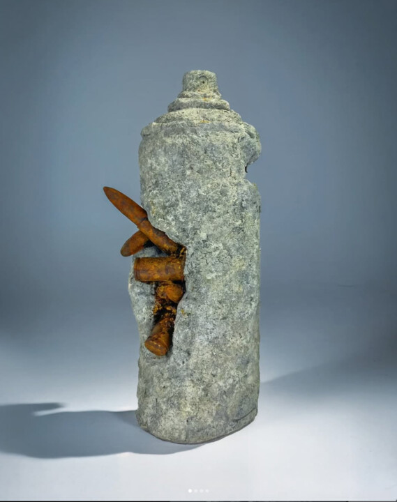 ERODED RESILIENCE Sculpture, 7.5x2.8 in