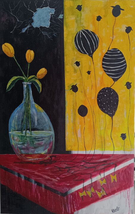 Flowers of life 绘画, 45.7x28.7 in