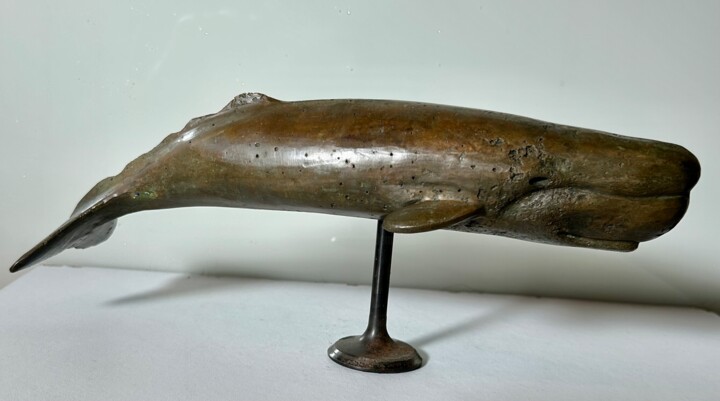 雕塑 标题为“CACHALOT BRONZE” 由Denis Thebaudeau, 原创艺术品, 青铜