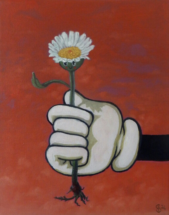 Ray of Fckin Sunshine 2 绘画, 11.8x9.5 in