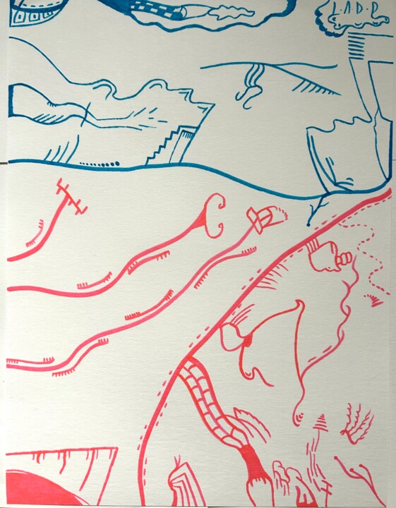 Fusion Chromatique 图画, 12.6x9.5 in