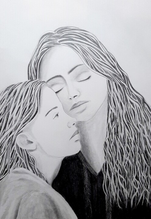 Je suis là. Disegno, 15,8x11,8 in