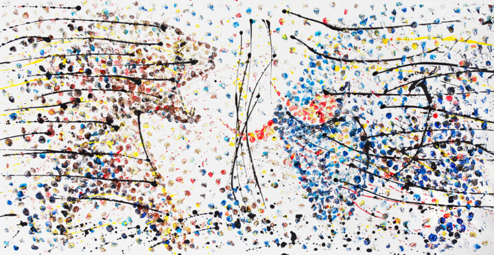 Bull. vs. Bear. Tablo, 34x67 in