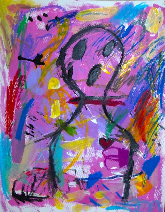 Guillotine 绘画, 19.7x15.8 in