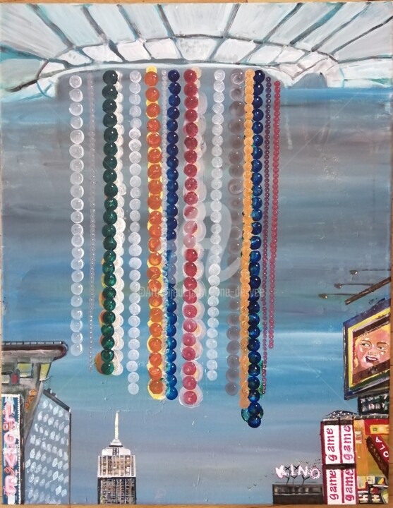 Jeux de ville Pittura, 35,4x27,6 in