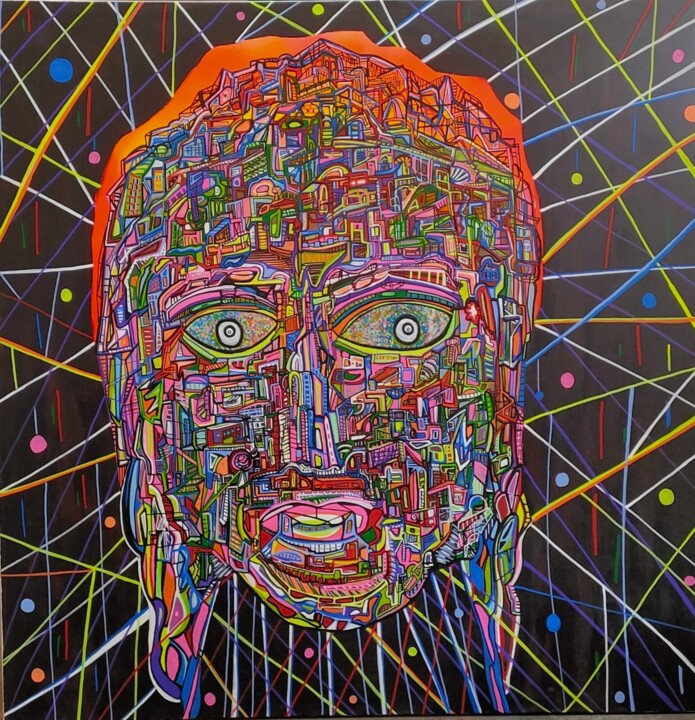 Métamorphose 绘画, 39.4x39.4 in