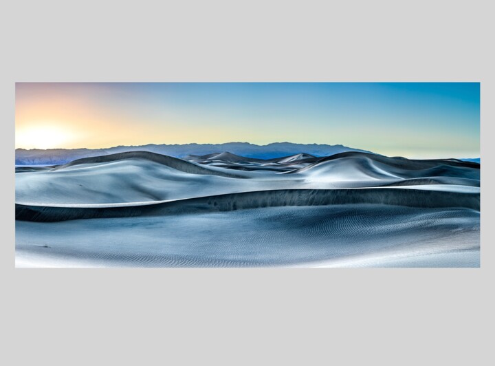 Dunes Blue Hour 1/10 Acryl 摄影, 25.2x63 in