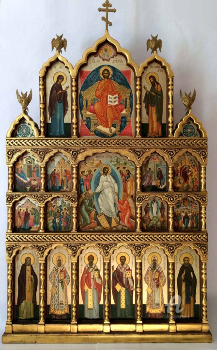 The iconostasis of the home 绘画, 45.3x27.6 in