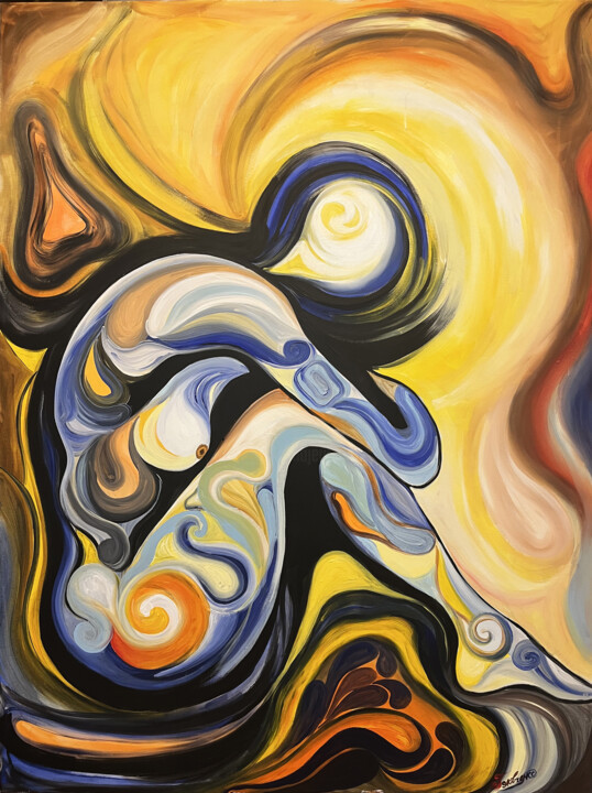 Aura 绘画, 47.2x35.4 in