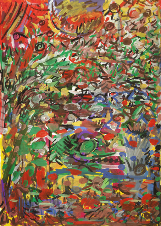 Nouvelle Grenade Painting, 42.5x30.3 in