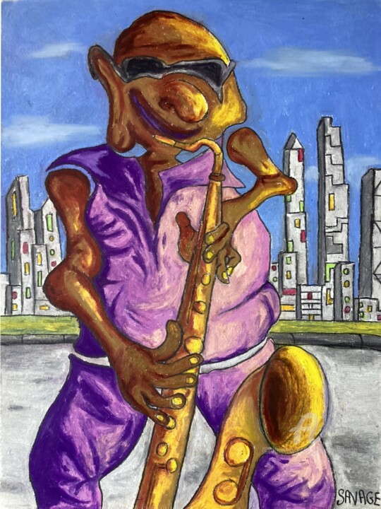 JAZZ IN NEW YORK Pittura, 15,8x11,8 in