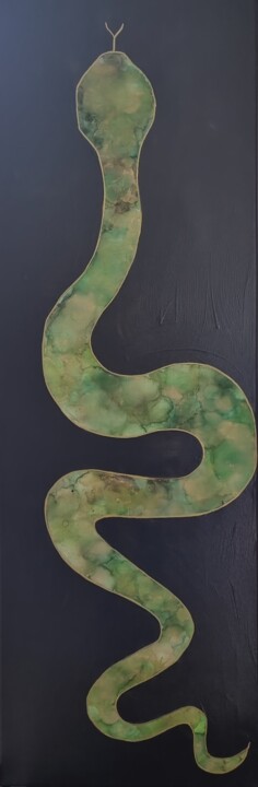 Forest Snake 绘画, 35.4x11.8 in