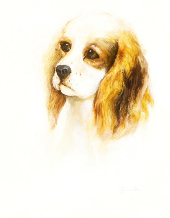 le Chien de compagnie Peinture, 19,7x15,8 in