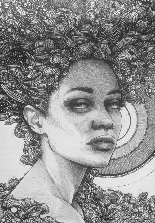 Atagarla circulaire Disegno, 11,7x8,3 in