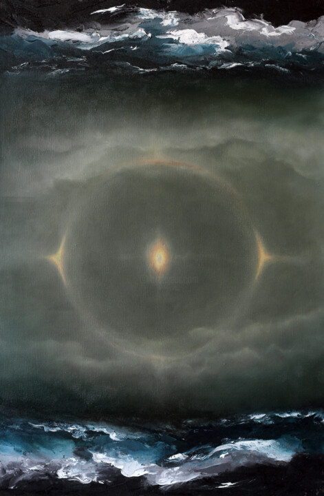 Painting titled "Halo of Source" by Kirill Ageev, Original Artwork, Oil