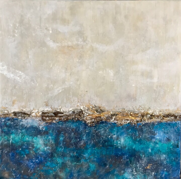 Seascape 绘画, 27.6x27.6 in