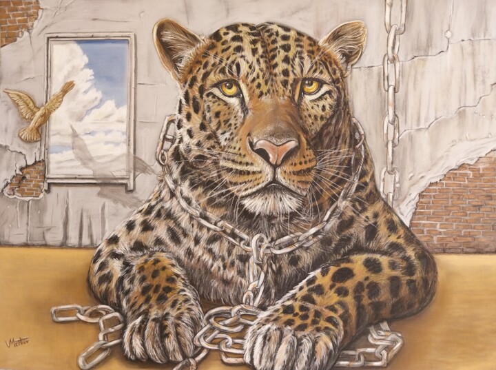 Au-delà des chaînes 图画, 19.7x27.6 in