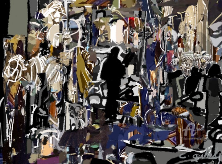 绘画,  74.8x86.6 in 