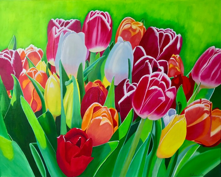 A Burst of Spring 绘画, 24x30 in