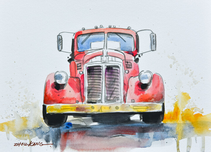 old car 1 Tablo, 8,3x11 in