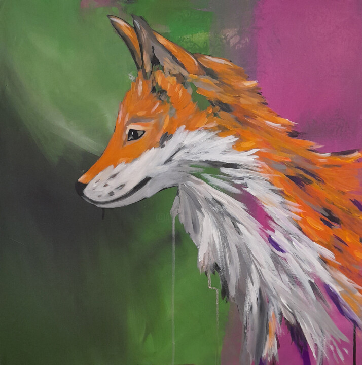 Foxlove 绘画, 23.6x23.6 in