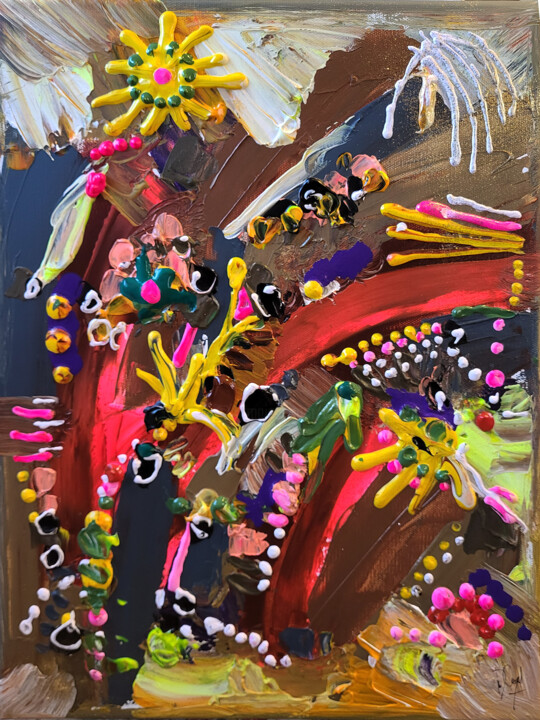 Tout notre monde est là 绘画, 15.8x11.8 in