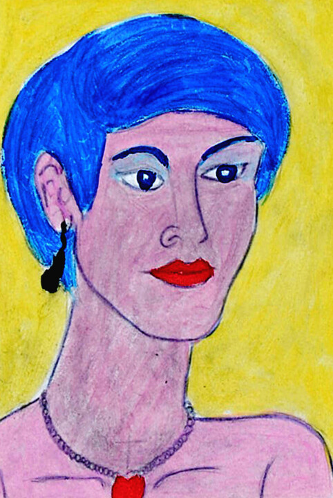 Julie 绘画, 11.8x7.9 in