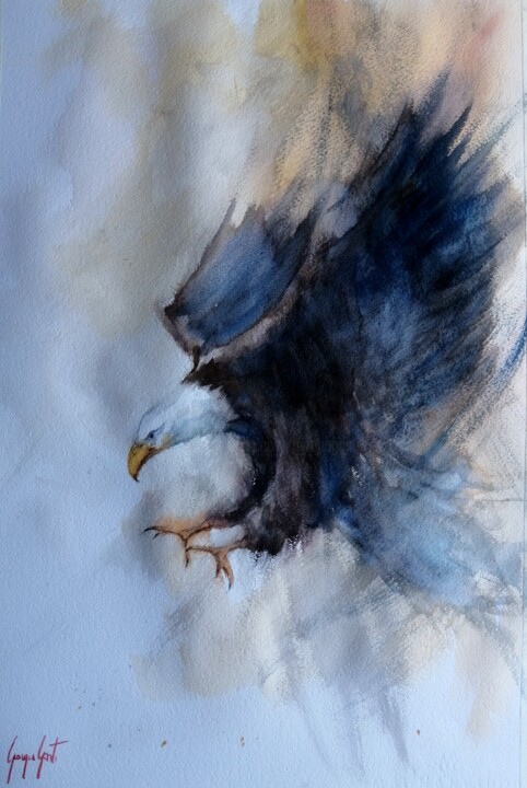 eagle 5 绘画, 20.9x13.8 in