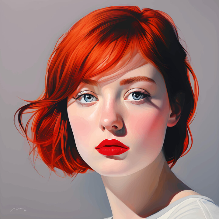 FASHION GIRL PORTRAIT SERIES N26 Dijital Sanat
