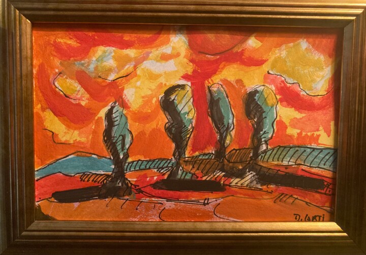 LES ARBRES EN HIVER 图画, 3.9x5.9 in