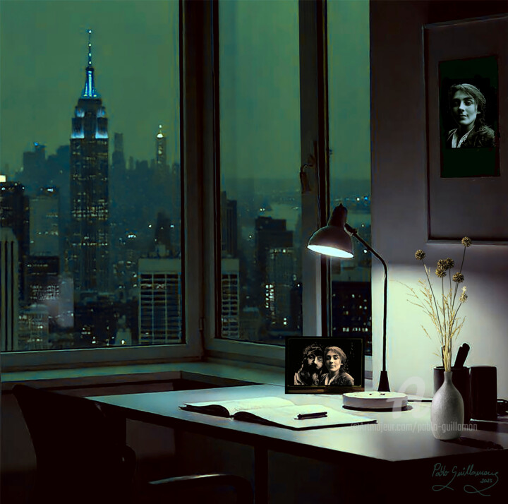 Photography titled "New York-7-Camille…" by Pablo Guillamon, Original Artwork, Digital Photography