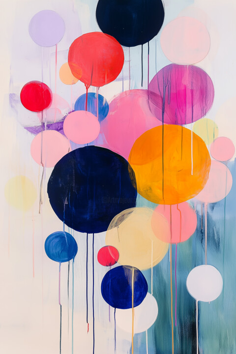 Vibrant Bloom – Giclée Print Decorative Art Dijital Sanat