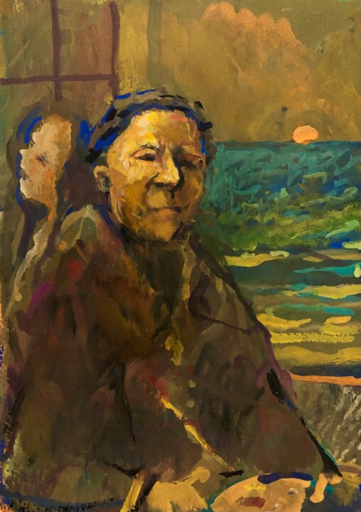 SUN SETTER 绘画, 12x16 in