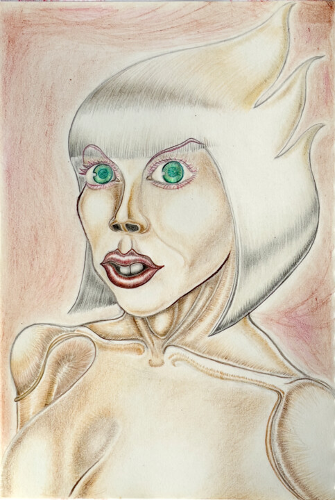 Shell Tekening, 11,8x7,9 in