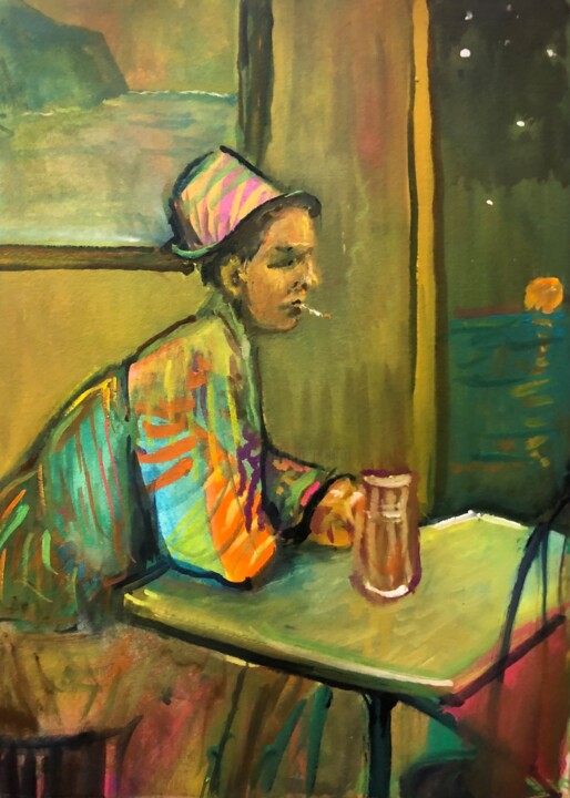 TABLE MAN 绘画, 15x12 in