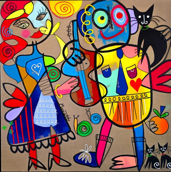 Let's have fun Pittura, 47,2x47,2 in