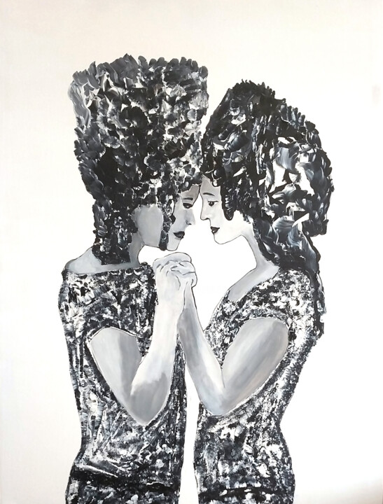 Complicity 绘画, 31.5x23.6 in