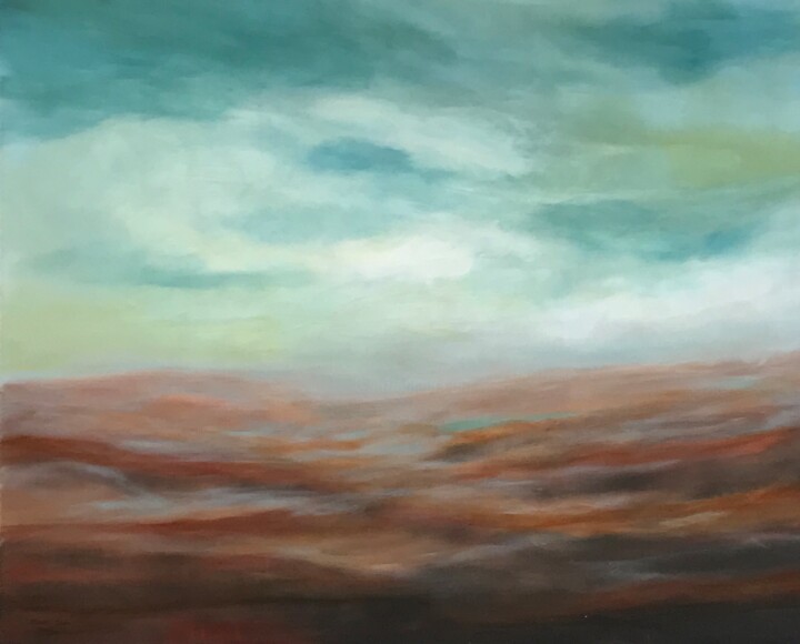 Schilderij getiteld "Herbstimpression" door Marion Kotyba, Origineel Kunstwerk, Acryl