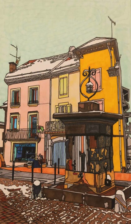 St Bonnet 图画, 11.4x6.7 in