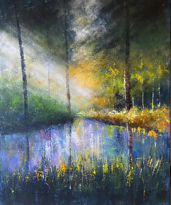 Peinture intitulée "Dolce" par Anne Vignau, Œuvre d'art originale, Acrylique