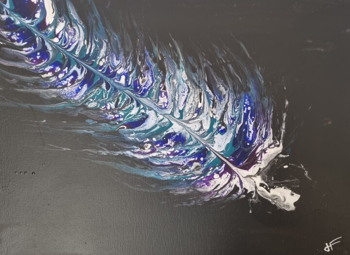 Plume 绘画, 15.8x11.8 in