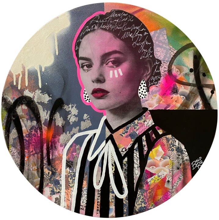 Slightly retro 绘画, 19.7x19.7 in